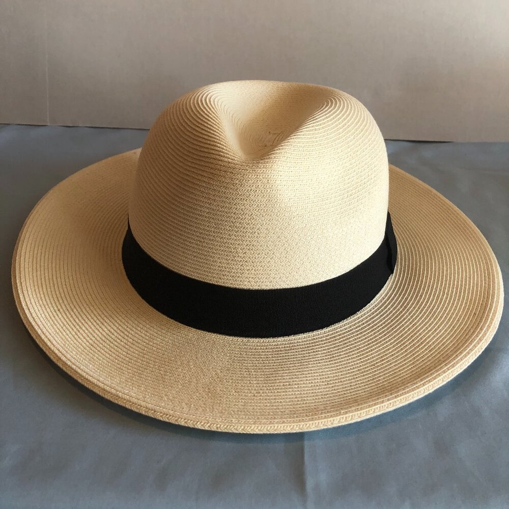 Pineapple & Star LARGE Paper/Straw Fedora Hat #F6